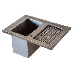 Ankastre Evye | 2 Bölmeli Tezgâha Gömme Evye – 700×500×365 mm