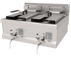 Atalay Fritöz Elektrikli 12+12 Lt, 80x70x30 Cm AEF-870