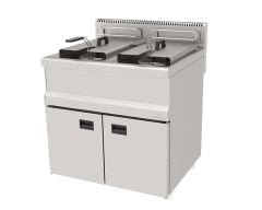Atalay 22+22 Litre Fritöz Dolaplı Gazlı 80x70x85 Cm AGF-870