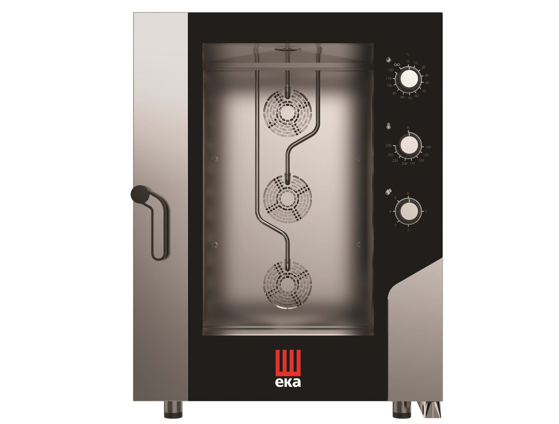 EKA MKF 1064 S 10 Tepsili Elektrikli Konveksiyon-Nemlendirmeli Fırın | 600×400 mm Tepsili