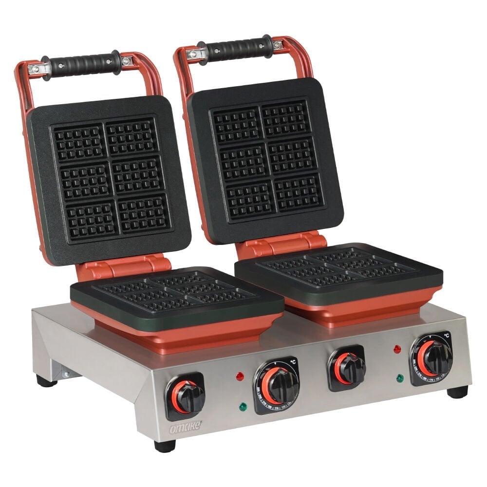 Omake WFL21.E22 Z5F 0301 Zamanlayıcılı Mini Belçika Çiftli Waffle Makinesi, Elektrikli