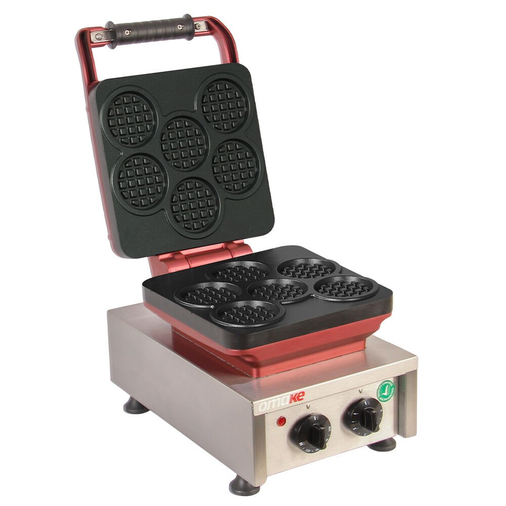 Omake WFL21.E12.0501 Tekli Kare Waffle Makinesi Coin Model, Zamanlayıcılı, Elektrikli