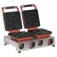 Omake WFL21.E22.0501 Çiftli Kare Waffle Makinesi Coin Model, Zamanlayıcılı, Elektrikli