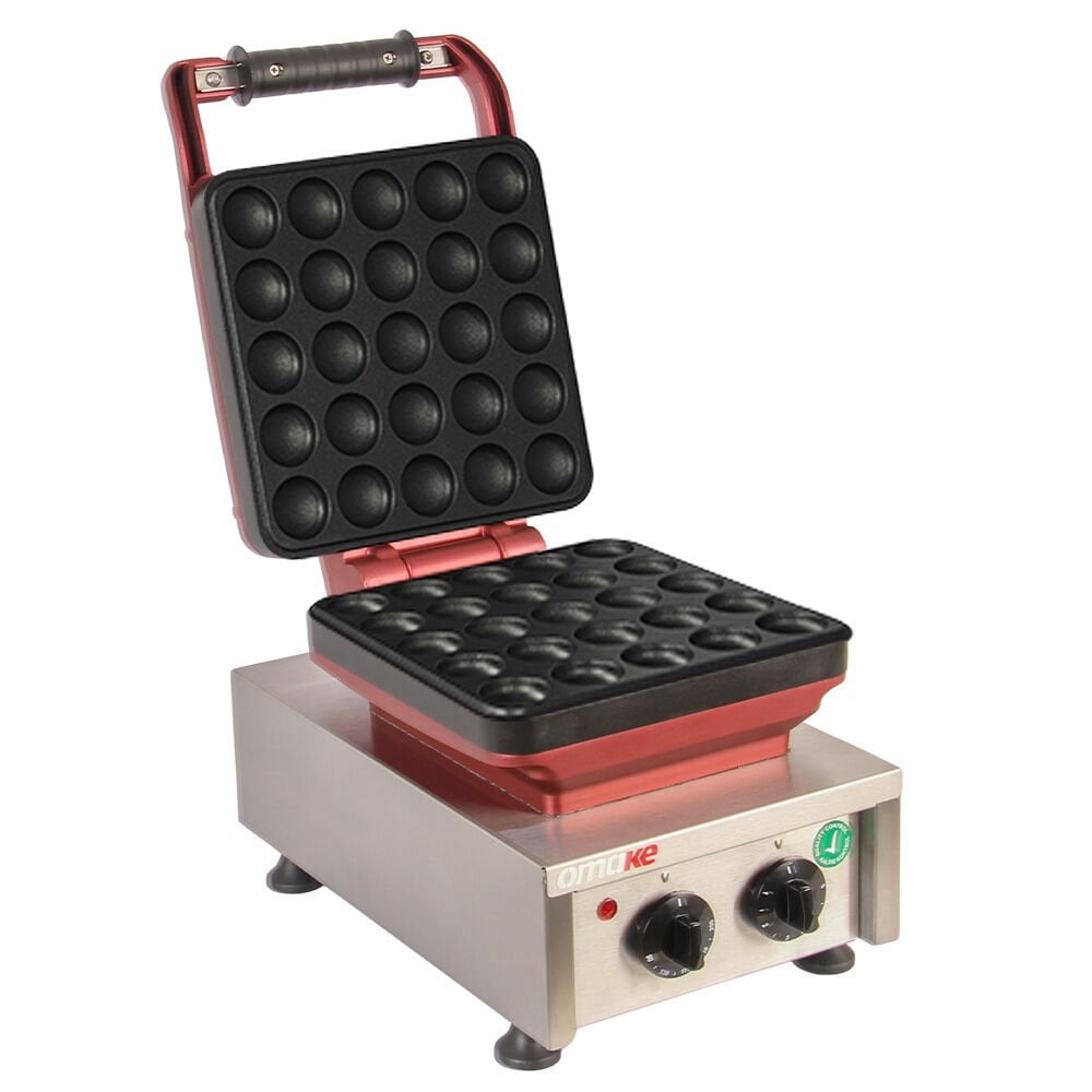 Omake WFL21.E12 Z5F Zamanlayıcılı Mini Top Tekli Waffle Makinesi, Elektrikli
