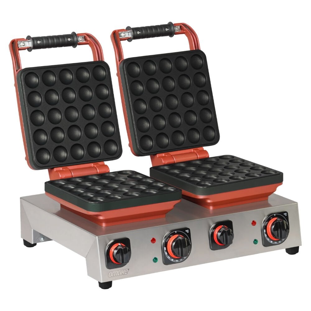 Omake WFL21.E22.0601 Çiftli Kare Waffle Makinesi Balls Q333 Model, Zamanlayıcılı, Elektrikli
