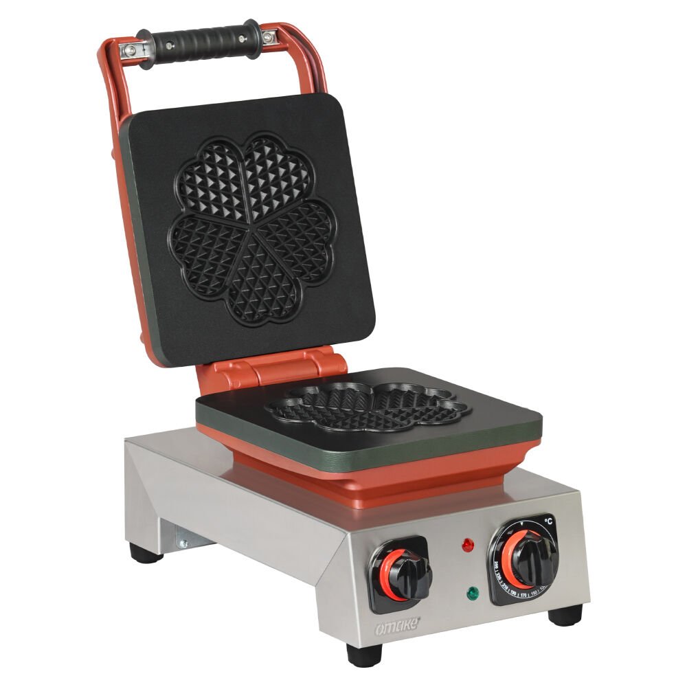 Omake WFL21.E12.1301 Tekli Kare Waffle Makinesi Kalp Q190 Model, Zamanlayıcılı, Elektrikli