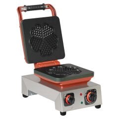 Omake WFL21.E12.1301 Tekli Kare Waffle Makinesi Kalp Q190 Model, Zamanlayıcılı, Elektrikli