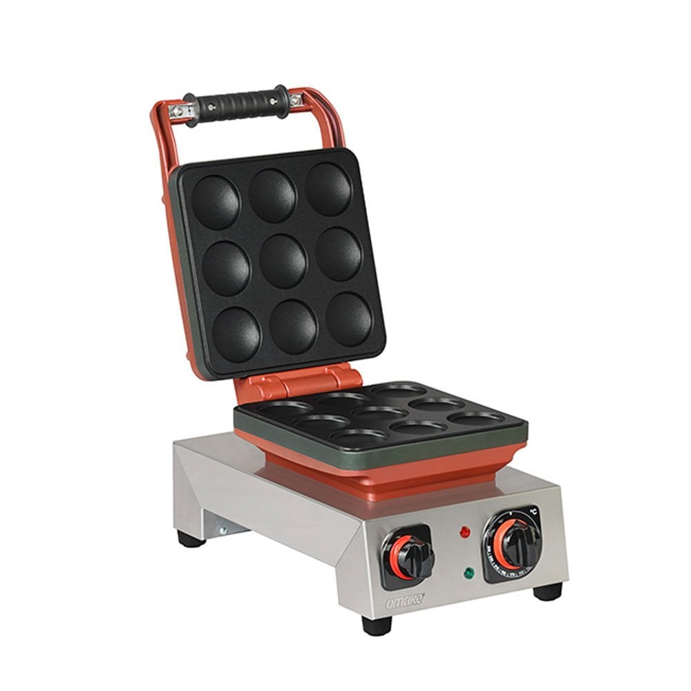 Omake WFL21.E12.1501 Tekli Kare Waffle Makinesi Balls Q64 Model, Zamanlayıcılı, Elektrikli