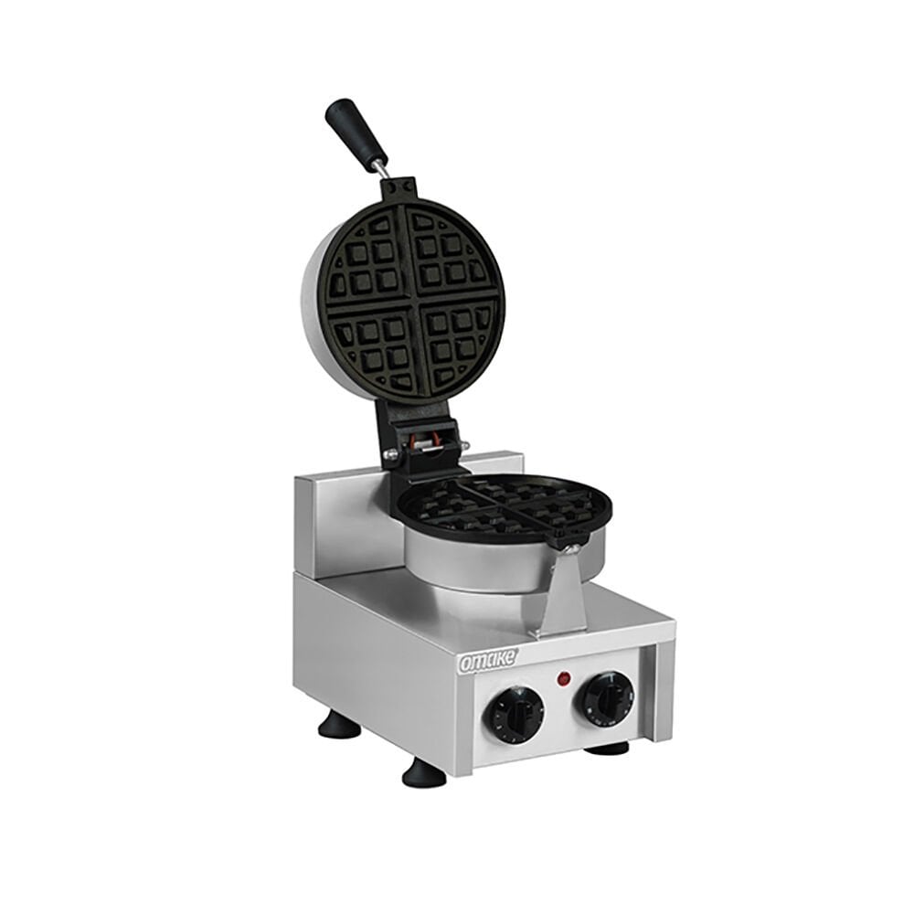 Omake WFL11.E12 Zamanlayıcılı Amerikan Tekli Waffle Makinesi, Elektrikli