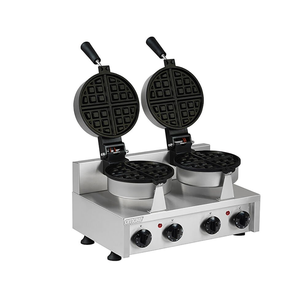 Omake WFL11.E22 Zamanlayıcılı Çiftli Amerikan Waffle Makinesi, Elektrikli