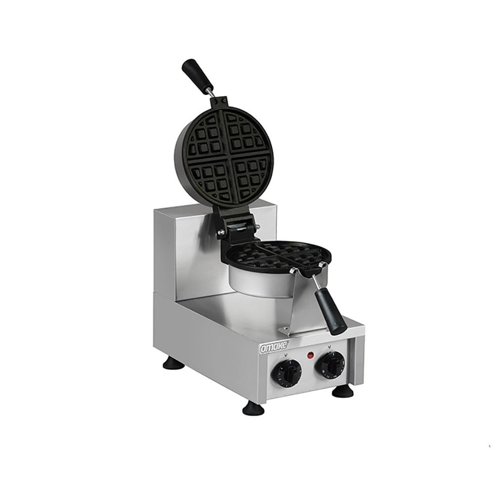 Omake WFL12.E12 Çevirmeli Amerikan Tekli Waffle Makinesi, Zamanlayıcılı, Elektrikli