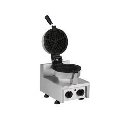 Omake WFL11 E12 Manuel Zamanlayıcılı Tekli Waffle Makinesi, Yuvarlak Model, Kalıp Çapı 18 Cm, Elektrikli