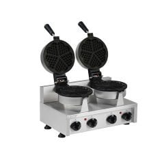 Omake WFL11 E22 Manuel Zamanlayıcılı Çiftli Waffle Makinesi, Yuvarlak Model, Kalıp Çapı 18 Cm, Elektrikli