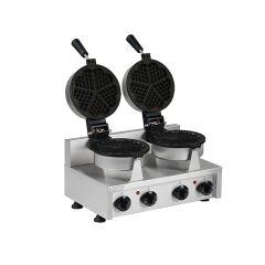 Omake WFL11 E22 Manuel Zamanlayıcılı Çiftli Waffle Makinesi, Yuvarlak Model, Kalıp Çapı 18 Cm, Elektrikli
