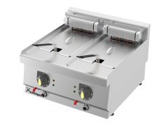 Kalitegaz Elektrikli Fritöz 12+12 Litre Tahliyeli 60x60x29 Cm F6060E Rinnova