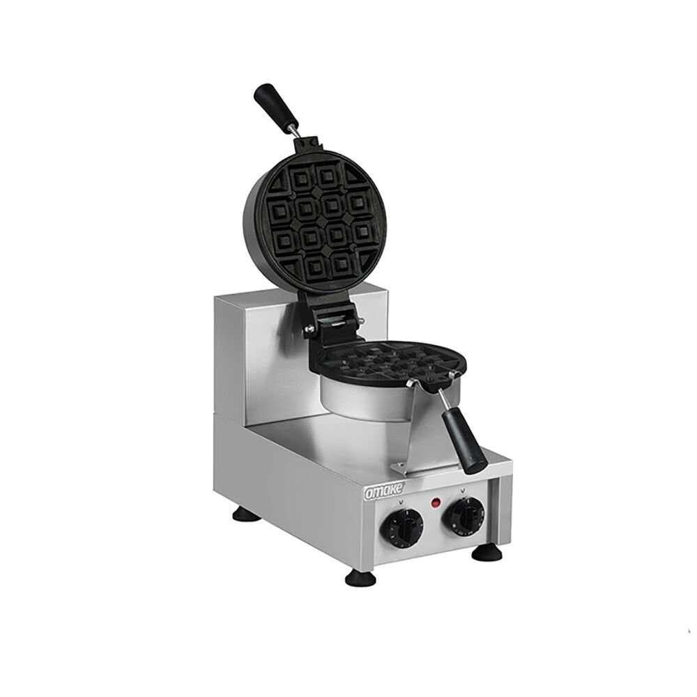 Omake WFL12.E12 Çevirmeli Tekli Waffle Makinesi, Zamanlayıcılı, Elektrikli