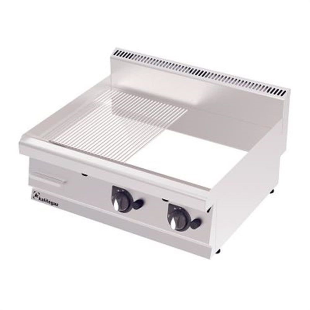 KalitegazKalitegaz Gazlı Pleyt Izgara Yarı Oluklu Krom Kaplı 90x60x29 Cm GS9060GC Rinnova