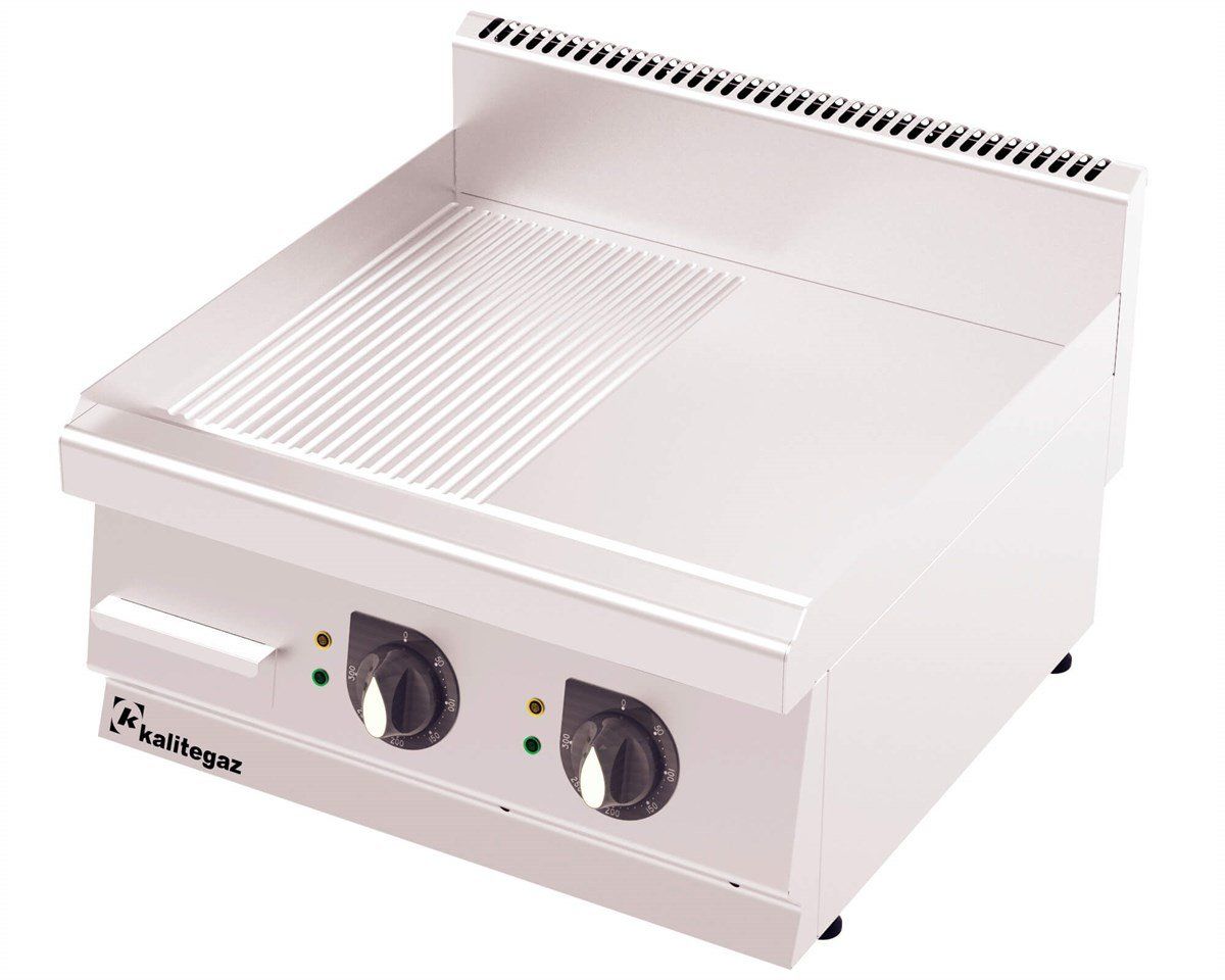Kalitegaz Elektrikli Pleyt Izgara Yarı Oluklu 60x60x29 Cm GS6060E Rinnova