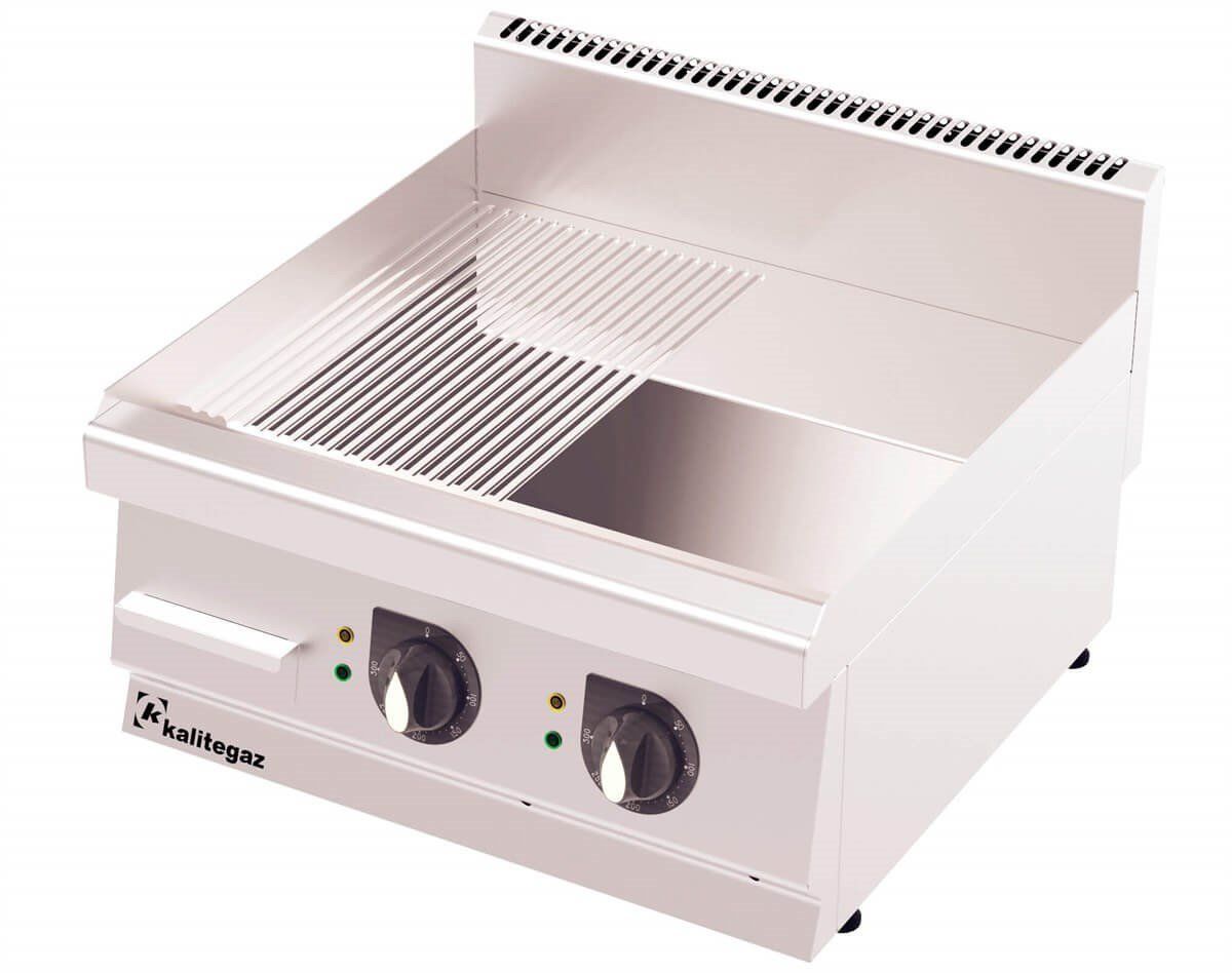 Kalitegaz Elektrikli Pleyt Izgara Yarı Oluklu Krom Kaplı 60x60x29 Cm GS6060EC Rinnova