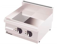 Kalitegaz Elektrikli Pleyt Izgara Yarı Oluklu Krom Kaplı 60x60x29 Cm GS6060EC Rinnova