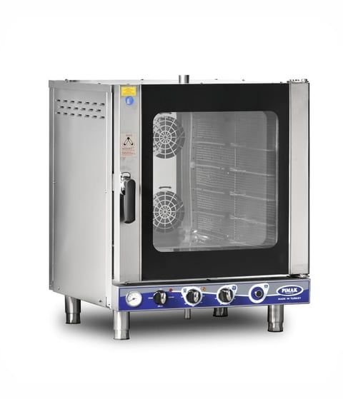 Pimak PTS06‑MANUEL 6 Tepsili Elektrikli Manuel Patisserie Fırını | 81×87×103 cm