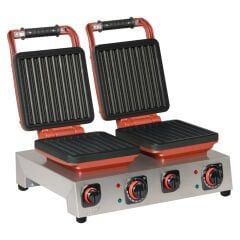Omake CHR.01 E22 Zamanlayıcılı Churros İkili Waffle Makinesi, Elektrikli