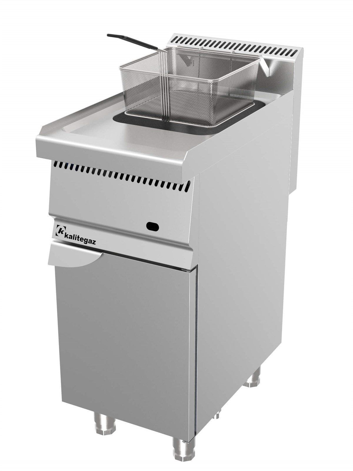Kalitegaz 23 Litre Gazlı Fritöz | CE Belgeli Alt Dolaplı FCS4070G Rinnova