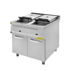 KalitegazKalitegaz Gazlı Fritöz 23+23 Litre Ce Belgeli 80x70x90 cm Alt Dolaplı FCS8070G Rinnova