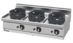 Kalitegaz 3'lü Gazlı Wok Ocak | 120x70x29 cm | WC1270G Endüstriyel Ocak