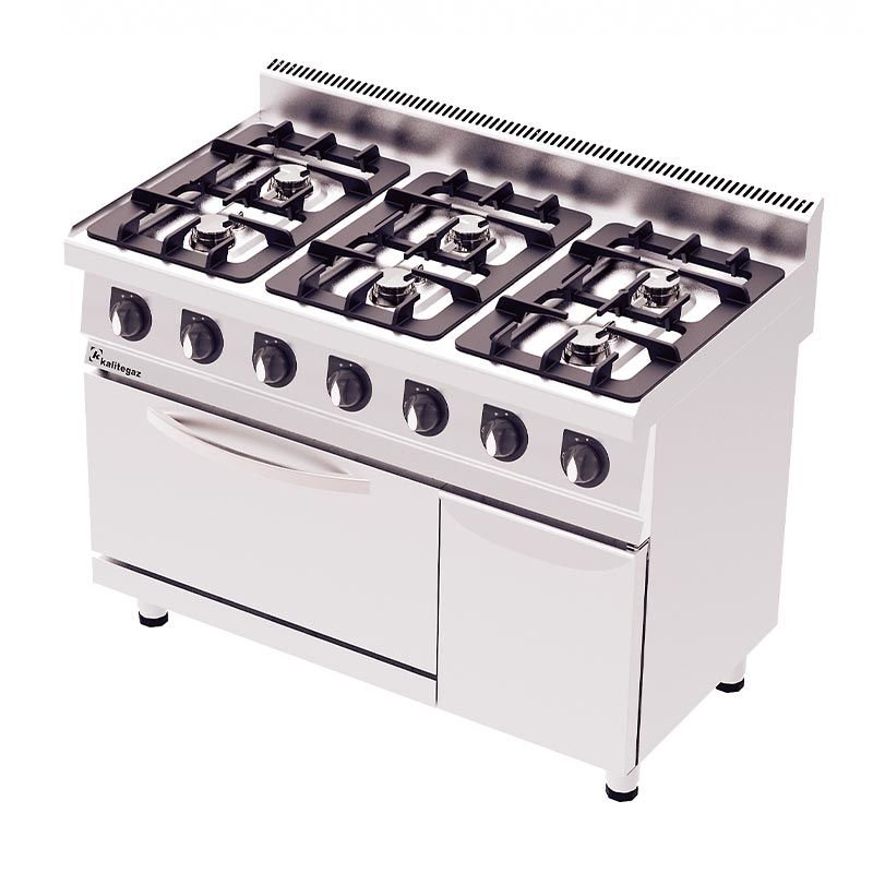 Rinnova 700 Seri Fanlı 6 Ocaklı Kuzine | Gazlı+Elektrikli 120x70x90 cm COF1270GE