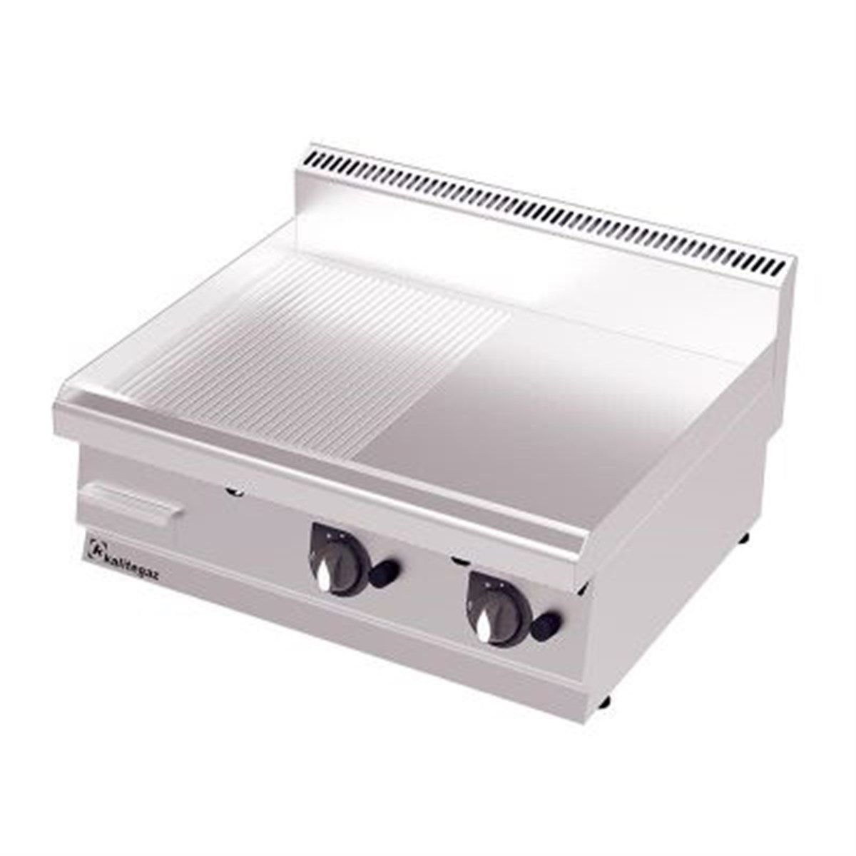 Kalitegaz Gazlı Yarı Oluklu Pleyt Izgara 90x70x29 cm | Krom Kaplı CE Belgeli GS9070G
