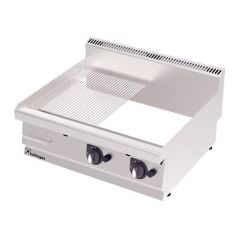 Kalitegaz Gazlı Pleyt Izgara Yarı Oluklu Yarı Düz Yüzey 120x70x29 cm Krom Kaplı Ce Belgeli GS1270GC