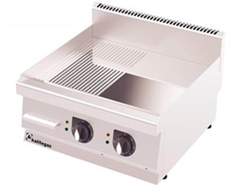 Kalitegaz Elektrikli Pleyt Izgara Yarı Oluklu Krom Kaplı 90x70x29 cm | GS9070E Rinnova