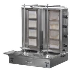Pimak 2x5 10 lu Döner Ocağı Alttan Motorlu Gazlı LPG Ce Belgeli  72x90x125 cm DO2/M77-5+5