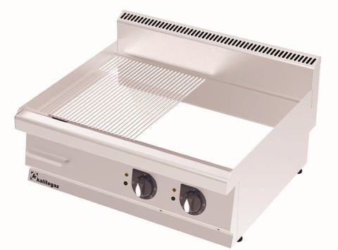 Kalitegaz Elektrikli Pleyt Izgara Yarı Oluklu Krom Kaplı 80x70x29 cm GS8070EC