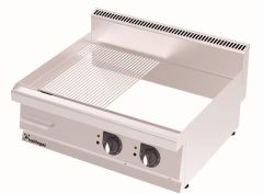 Kalitegaz Yarı Oluklu Elektrikli Pleyt Izgara 80x70 cm Krom Kaplı | GS8070EC