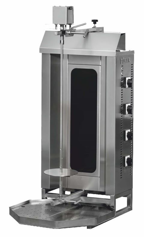 Pimak 3 lü Üstten Motorlu Elektrikli Döner Ocağı 50x70x92 cm M077-3C