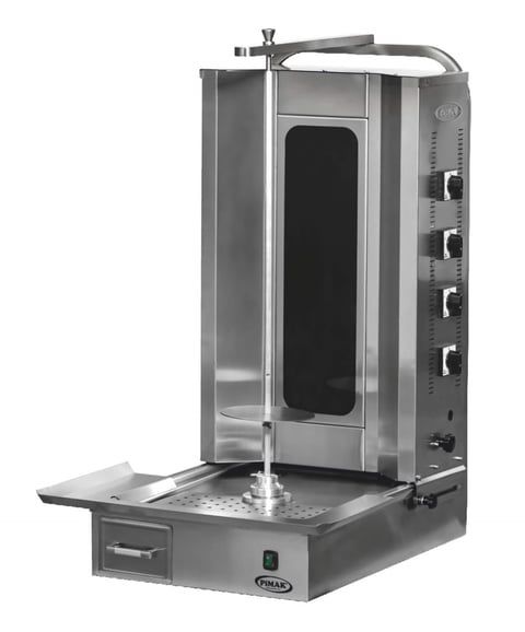 Pimak 3 lü Alttan Motorlu Elektrikli Döner Ocağı 50x71x92 cm M077-3E