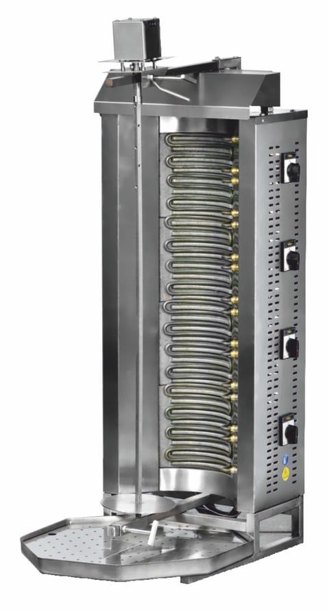 Pimak Elektrikli 6 Isıtıcılı Dökümlü Döner Ocağı Üstten Motorlu 50x60x92 cm M077-3D