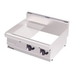 Kalitegaz Yarı Oluklu Elektrikli Pleyt Izgara 100x70 cm Krom Kaplı | GS1070EC