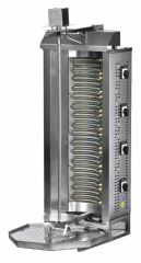 Pimak M077-4D Elektrikli 8 Isıtıcılı Döküm Döner Ocağı – Üstten Motorlu, 50x60x105 cm