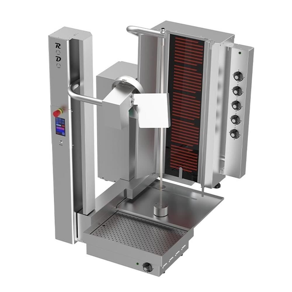 Kalitegaz RODO5E 5 Radyanlı Elektrikli Döner Robotu | 82x80x140 cm | Yüksek Performanslı Otomatik Döner Ocağı
