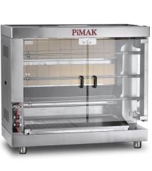 Pimak Piliç Çevirme Makinesi Set Üstü Kollu Model Gazlı 25 Piliç Kapasiteli