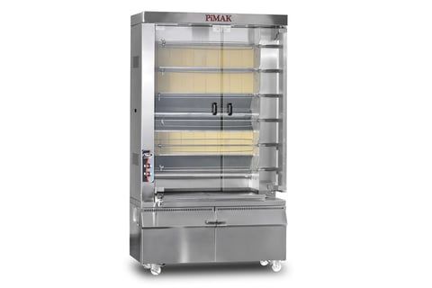 Pimak Piliç Çevirme Makinesi Kollu Model Gazlı 30 Piliç Kapasiteli
