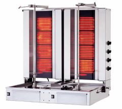 Kalitegaz Döner Ocağı 5+5 Gözlü Elektrikli Alttan Motorlu İkiz Model Döner Ocağı KLG172T