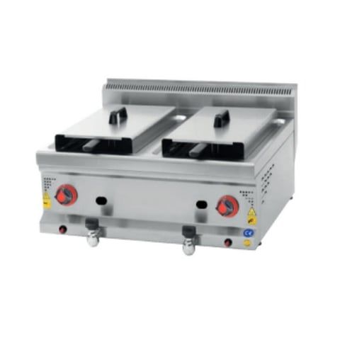 Karacasan Gazlı 8+8 Litre Set Üstü Fritöz 60x60x30 cm KRCS.SFG.660