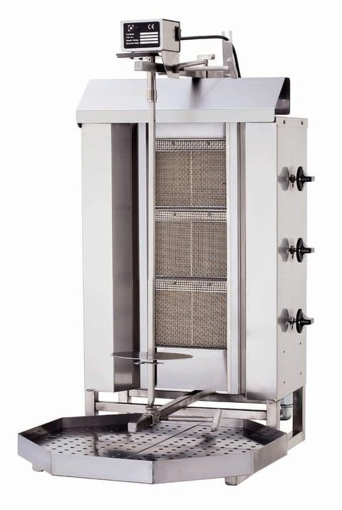 Kalitegaz Döner Ocağı 3 Gözlü Gazlı Ce Belgeli Üstten Motorlu Döner Ocağı KLG220