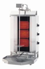 Kalitegaz Döner Ocağı 3 Gözlü Elektrikli Üstten Motorlu Döner Ocağı KLG230