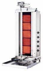 Kalitegaz Döner Ocağı 5 Gözlü Elektrikli Üstten Motorlu Döner Ocağı KLG232HG