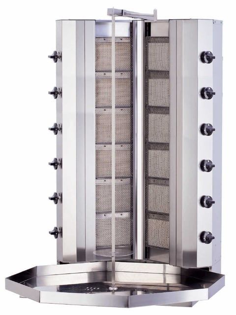 Kalitegaz KLG146-V 12 Gözlü Gazlı Döner Ocağı | CE Belgeli Sabit V Tipi Model